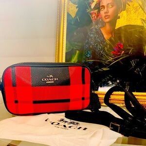 Coach Jamie Camera Bag w/Tartan Paid & Coach Dust Bag